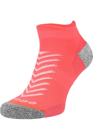 COMODO Hi Viz Running Socken | Leichte Anti Blister Sport Socken - Neon Lachs
