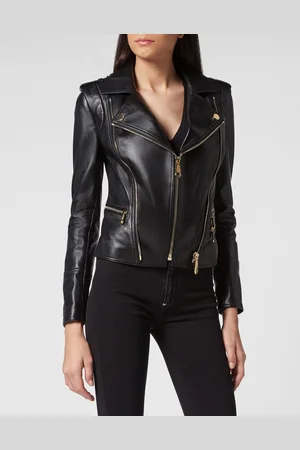 Philipp Plein Leder Biker-Jacke
