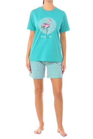 Kisses and Love Kurzärmeliger Sommerpyjama für Damen KL40000