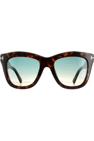 Tom Ford Square Damen Dunkel Havanna Grün Farbverlauf Julie FT0685