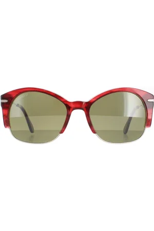 Serengeti Semi Rimless Womens Silber Streaky Polarisiert Grün 555nm Vinita