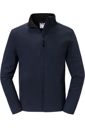Russell Athletic Russell - "Essential" Softshelljacke recyceltes Material für Herren (Dunkelblau)