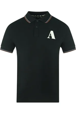 Aquascutum A Logo Black Polo Shirt