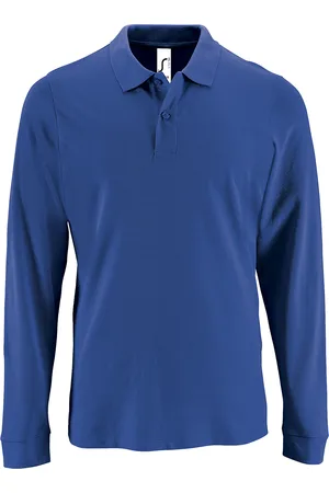 Sols Mens Perfect Langarm-Pique-Poloshirt (Königsblau)