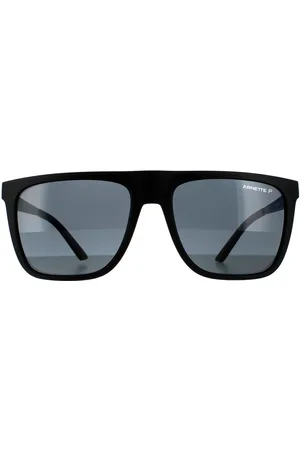 Arnette Square Mens Matte Black Dark Grey Polarized Sonnenbrille