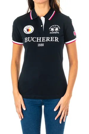 La Martina Kurzärmeliges Damen-Poloshirt mit Reverskragen 2WP150