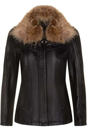 Infinity Damen Slim Fit Leder Parker Jacke-Millom