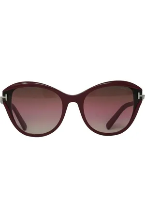 Tom Ford Leigh FT0850 69F Rote Sonnenbrille