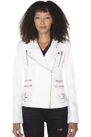 Infinity Damen Leder Vintage Brando Bikerjacke-Orlando