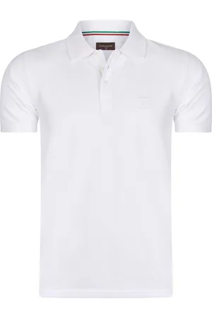 Cappuccino Italia Polo Plain Pique von in der farbe Weiss und in größe XXL.