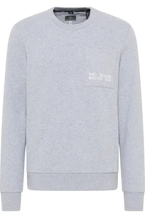 Dreimaster Sweatshirt mit Rundhals Herren Melange