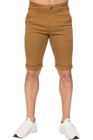 Enzo | Herren Slim Fit Stretch Chino Shorts - Tan
