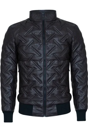 Infinity Bomber-Steppjacke aus Leder für Herren – Goiania