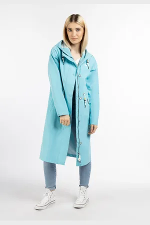 Schmuddelwedda Regenmantel - recyceltes Material Damen Dunkelaqua-280