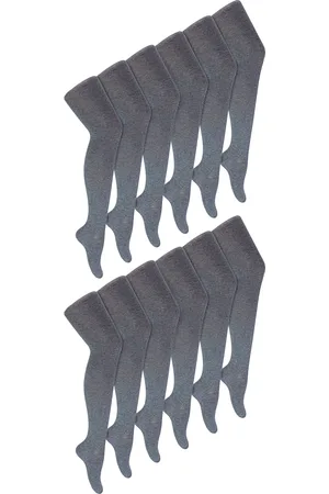 Sock Snob 12 Paar Multipack Mädchen Schuluniform Strumpfhosen | | Weiche & bequeme einfache undurchsichtige Strumpfhosen für Kinder