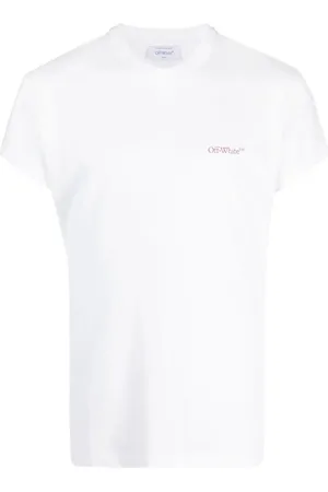 OFF-WHITE Moon Cam Pfeil Logo Weißes T-Shirt