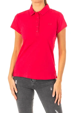 La Martina Kurzärmeliges Damen-Poloshirt mit Reverskragen LWP601