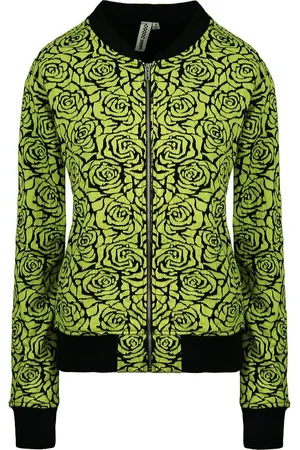 Vans Von der Wand Langarm Reißverschluss UP Printed Womens Yellow Track Jacke V2YRD2P