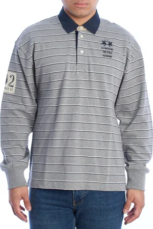 La Martina Herren-Poloshirt mit bequemer Passform und langen Ärmeln UMP304-JS336