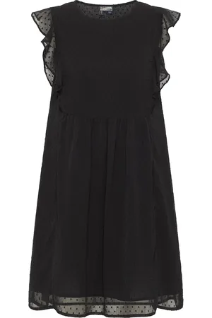 Dreimaster Midikleid mit Rüschen Damen