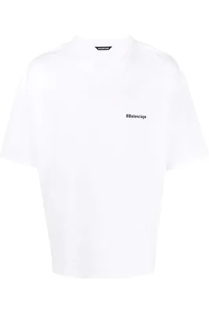 Balenciaga BB Logo besticktes T-Shirt in Übergröße in