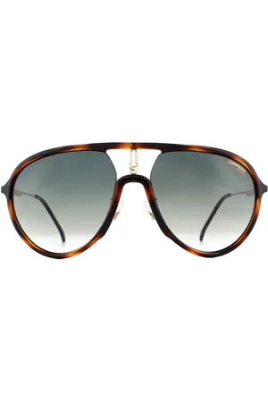 Carrera Aviator Mens Dark Havana Grün Gradient Sonnenbrille