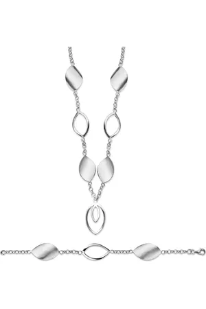 ORPHELIA Damen 925 Sterling Set: Armband + Ohrringe - SET-020