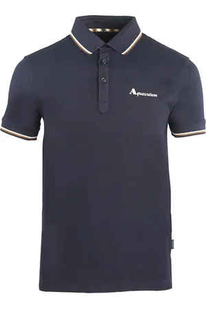 Aquascutum Markenlogo Navy Poloshirt