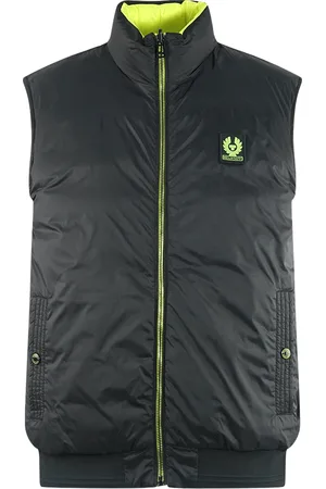 Belstaff Flash Circuit Schwarze Daunenweste zum Wenden