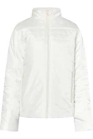 myMo Leicht wattierte Jacke Damen Wollweiß