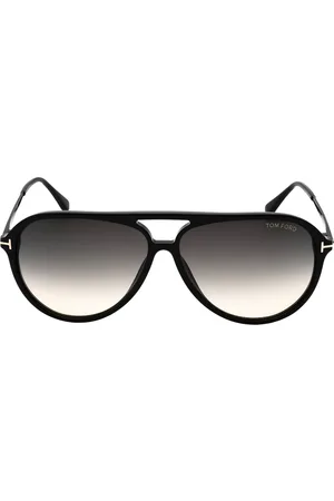 Tom Ford Samson glanzend schwarze Sonnenbrille