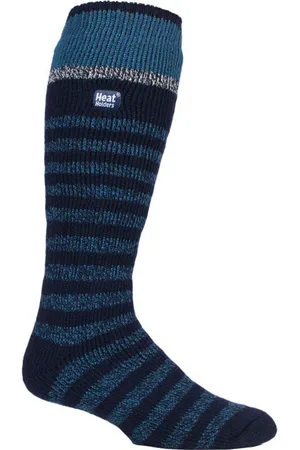 Heat Holders Homme Hautes Chaudes Thermique Ski Chaussettes pour Bottes - Stripe De La