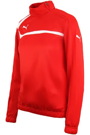 PUMA Powercat 1.12 1/2 Reißverschluss Up Long Sleeve Red Womens Training Jacke 653045 01