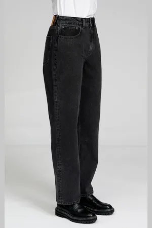 TeeShoppen Die Original Performance Loose Jeans - gewaschener schwarzer Denim