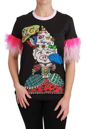 Dolce & Gabbana Jahr des Schweins Baumwoll-T-Shirt