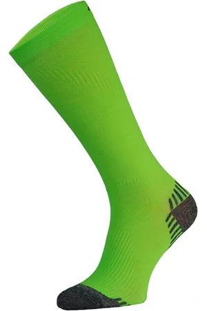 COMODO 1 Paire Chaussettes Genou Sport Running Contention Homme Femme - Néon Vert