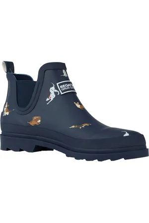 Regatta Damen Gummistiefel "Harper", Hundemuster (Marineblau)