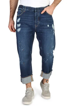 Emporio Armani Homme Pantalon Boyfriend Longueur de la cheville Bleu