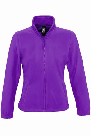 Sols Womens/Ladies North Full Zip Fleece Jacket (dunkelviolett)