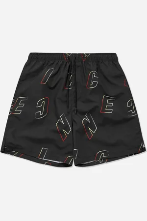 Nicce London Herren Oberfläche Herren schwarze Schwimmshorts