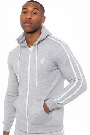 Enzo Herren Kapuzenpulli mit Reißverschluss und Band| designer menswear