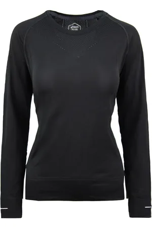 Asics Nahtloses Frauenschwarz -Top