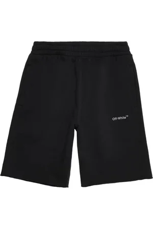OFF-WHITE Diag Outline Schwarze Sweatshorts