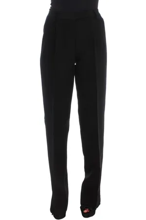 ERMANNO SCERVINO Damen Schwarze Hose mit geradem Bein