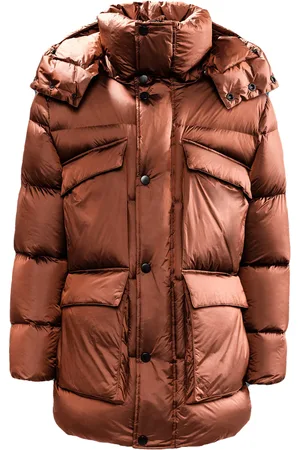 Jack Wolfskin Tech Lab Upper East Mens Brown Puffermantel