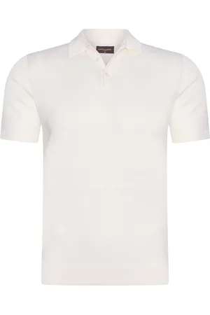 Cappuccino Italia Plain Tricot Polo von in der farbe Weiss und in größe XL.