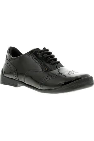 Kickers Kicker Bridie Brogue Kinder schwarze Schuhe
