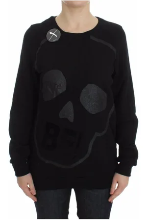Exte Motiv Print Rundhalspullover Pullover
