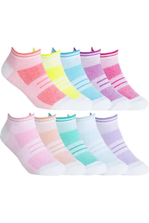 Sock Snob Multipack Kids Low Cut Socken | Weiße Trainer Socken für Mädchen - 10 Paar