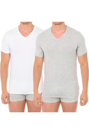 Dim Pack- 2 Herren Kurzarm-T-Shirts mit V-Ausschnitt D0A6E